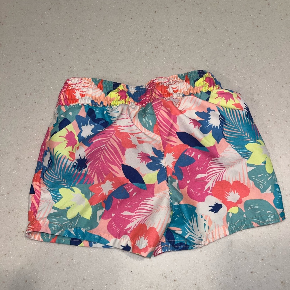 Cat & Jack tropical Kids Swim Trunks - Picture 3 of 3